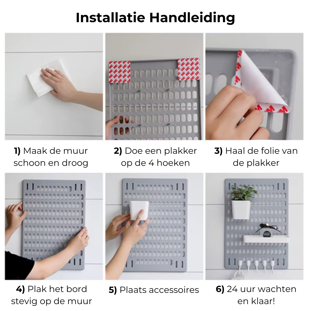 Pegboard - Wandorganizer voor Slim Opbergen