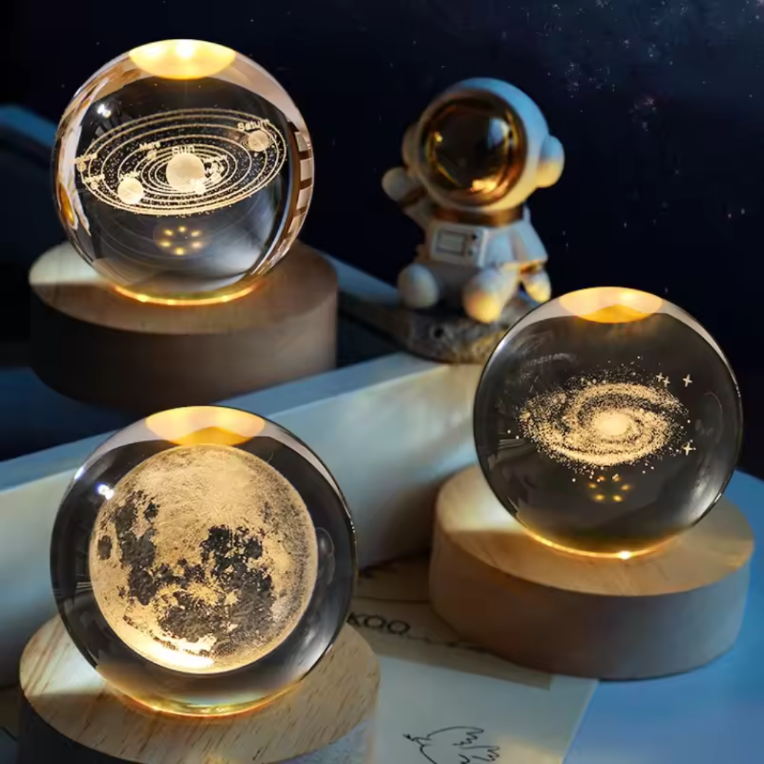 Kristallen Bol - LED Verlicht met Figuren