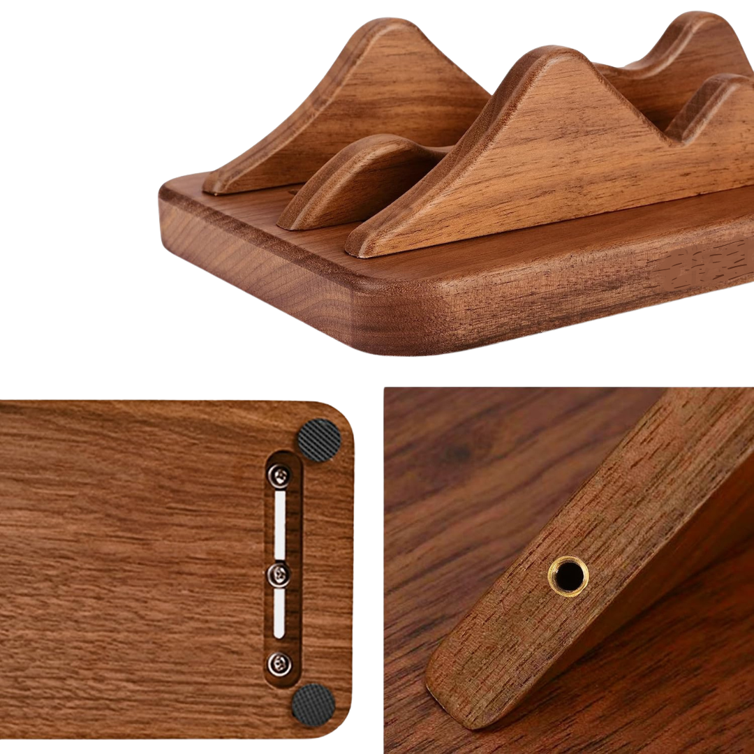 Houten Laptop Standaard – Verstelbaar & Stijlvol