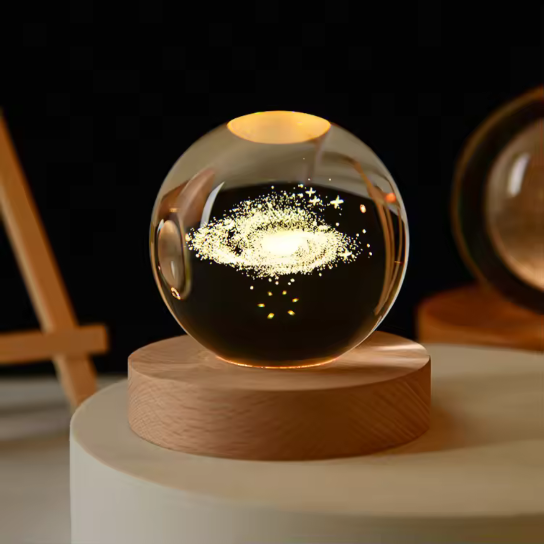 Kristallen Bol - LED Verlicht met Figuren