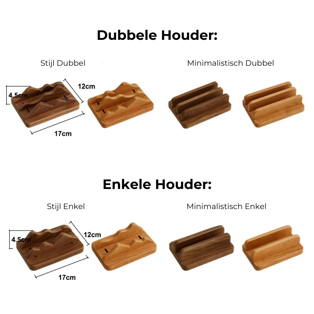 Houten Laptop Standaard – Verstelbaar & Stijlvol