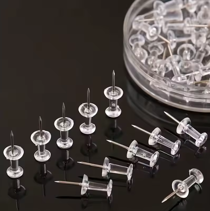 Transparante Punaises – Inclusief Opbergdoos