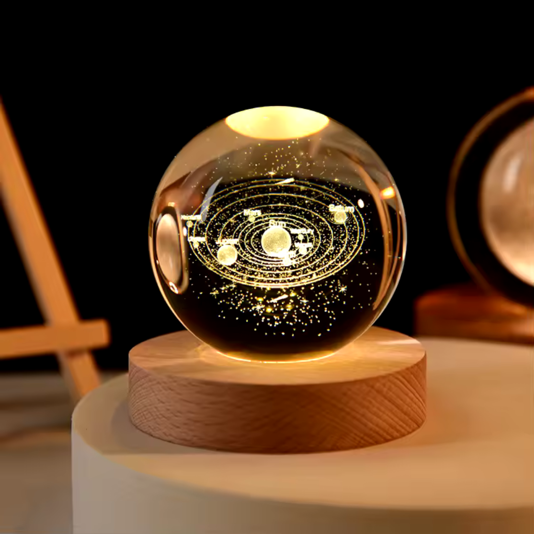 Kristallen Bol - LED Verlicht met Figuren
